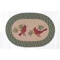 Capitol Importing Co 13 x 19 in. Cardinals Printed Oval Placemat 48-365C